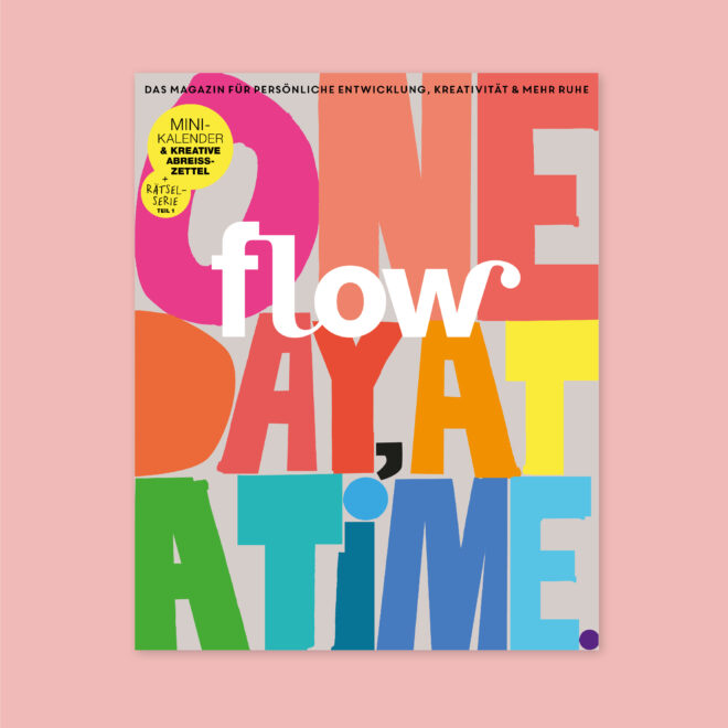 Das Flow Cover der 95. Ausgabe mit Mini-Kalender und Rätselserie