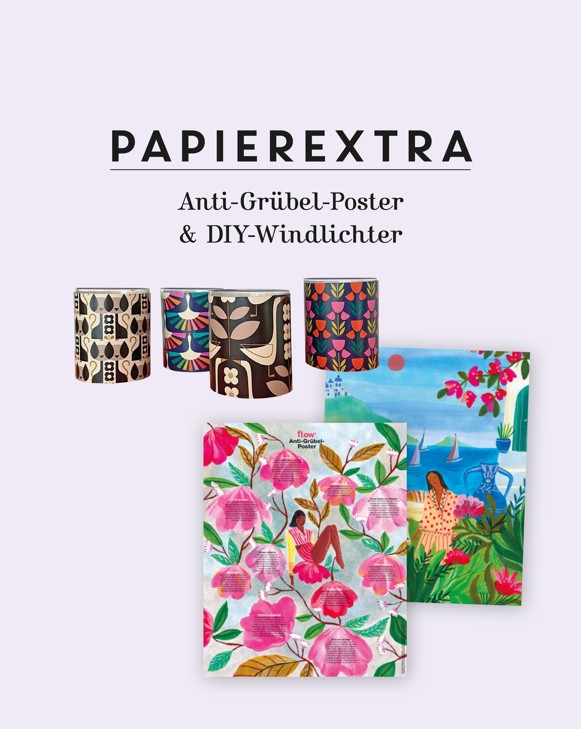 Papierextras im Heft